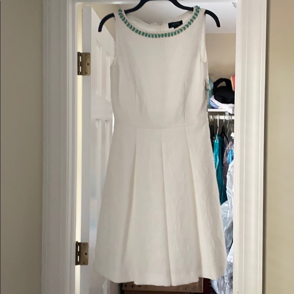 Never been worn white dress with beads! - Picture 1 of 2